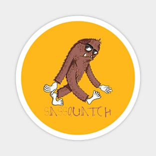 Sassquatch - Badass With An Attitude To Match Magnet